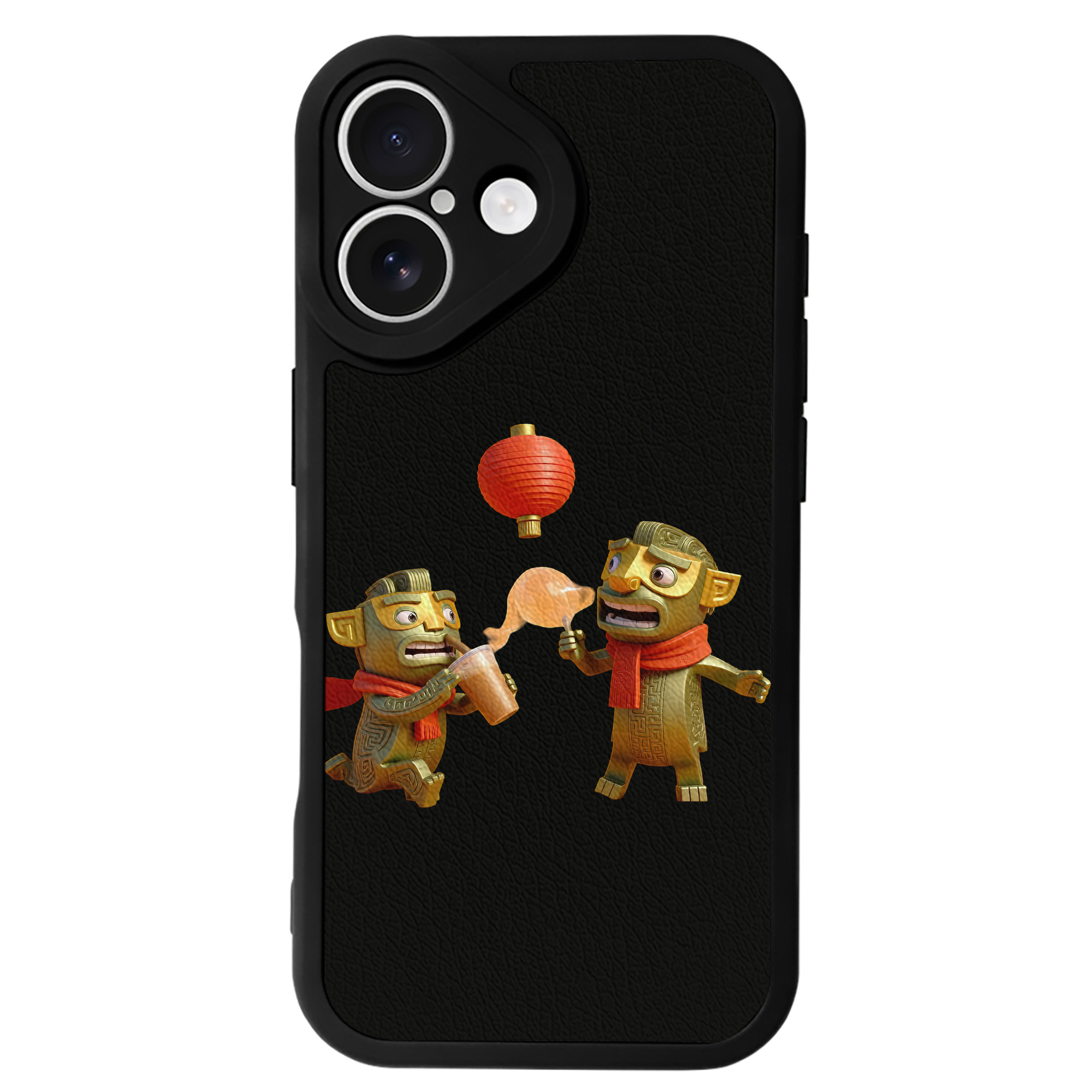 （画像用） Ne Zha 2 ナタ 魔童の大暴れ 【iPhone 16シリーズ対応】シリコンスマホケース（レザー調） 材質：シリコン